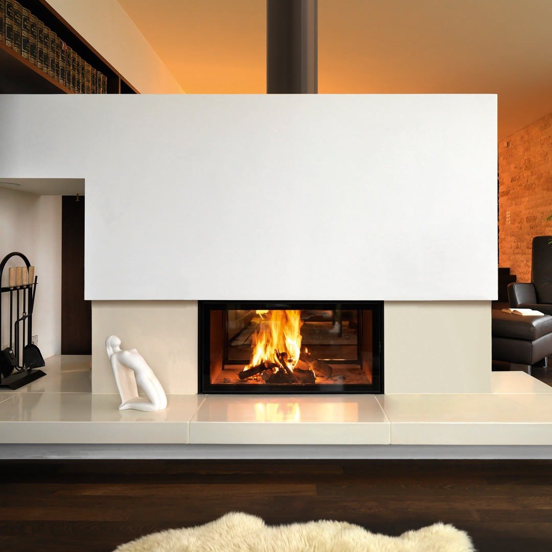 Indoor Double Sided Wood Fireplaces Stoke Fireplace Studio